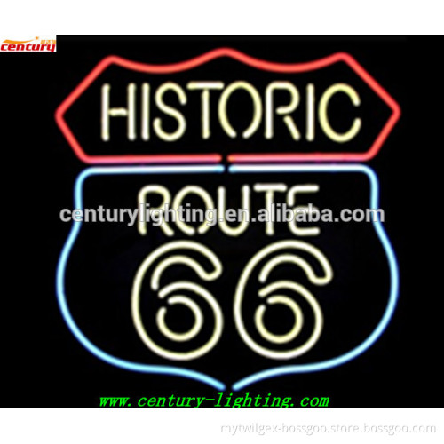 historic route 66 neon sign